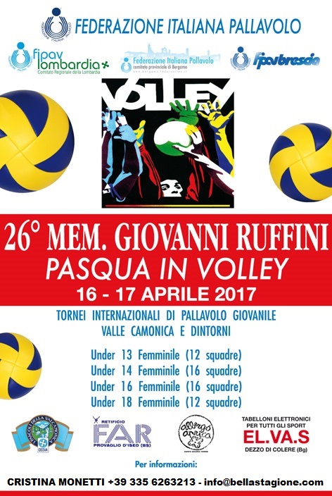 TORNEO VOLLEY VALCAMONICA pasqua 2017