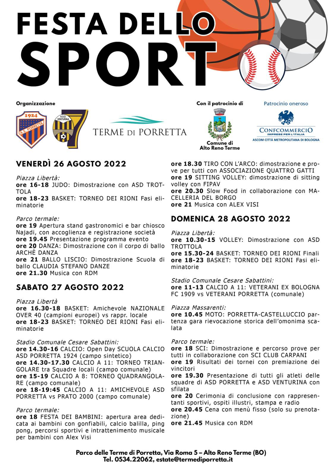 Terme di Porretta   Festa dello Sport 2